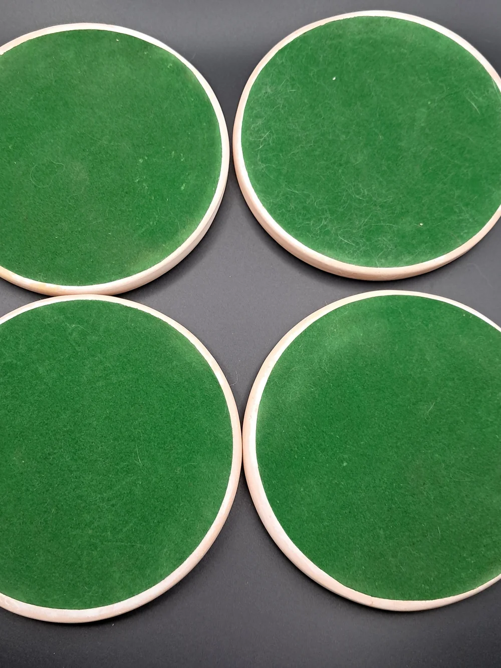 Set of 4 Colorful Fish Ceramic Coasters